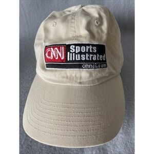 Vintage CNN Sports Illustrated Strap back Dad Hat Retro Adjustable
